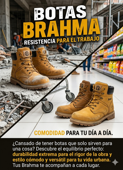 Bota Brahma Cuero Premium+ - Lanziamento Exclusivo con 75% de Descuento Hoy